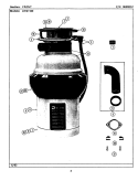 FRONT Diagram and Parts List for DFC2100ABX  Maytag Food Waste Disposer