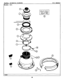 DRAIN CHAMBER Diagram and Parts List for DFC2100ABX  Maytag Food Waste Disposer