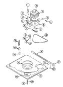 BASE Diagram and Parts List for HWA2501GW  Hoover Washer