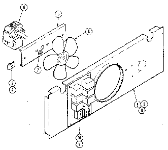 Fans/cooling Fan Diagram and Parts List for W156  Jenn-Air Wall Oven