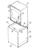 FRONT Diagram and Parts List for LSE7800AGE  Maytag Washer Dryer Combo