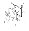 DOOR Diagram and Parts List for LSE7800AGE  Maytag Washer Dryer Combo