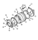 TUMBLER Diagram and Parts List for LSE7800AGE  Maytag Washer Dryer Combo