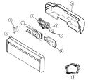 CONTROL PANEL Diagram and Parts List for DWU9920ABX  Maytag Dishwasher