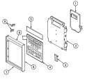 CONTROL PANEL Diagram and Parts List for M418W  Jenn-Air Microwave Oven Combo