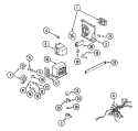 INTERNAL CONTROLS Diagram and Parts List for CME901  Maytag Microwave