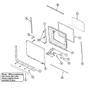 DOOR Diagram and Parts List for CME8000AAB  Maytag Microwave