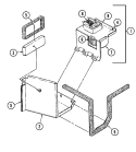 BLOWER ASSEMBLY Diagram and Parts List for CME8000AAB  Maytag Microwave