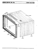 CABINET & TRIM Diagram and Parts List for CME400  Maytag Microwave