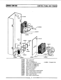 CONTROL PANEL & TIMER (REAR VIEW) Diagram and Parts List for CME300  Maytag Microwave