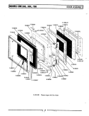 DOOR ASSEMBLY Diagram and Parts List for CME400  Maytag Microwave