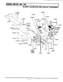 BLOWER, MAGNETRON & EXHAUST COMPONENTS Diagram and Parts List for CME400  Maytag Microwave