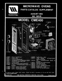 CONTROL PANEL & TIMER (CME400) Diagram and Parts List for CME400  Maytag Microwave