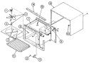 BASE Diagram and Parts List for M125B2  Magic Chef Microwave