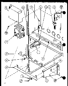 Section 3 Diagram and Parts List for GHI115A35C P6983133F Amana Heater