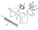 MOTOR Diagram and Parts List for CME9010AAB  Maytag Microwave