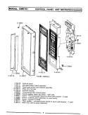 CONTROL PANEL & MICROPROCESSOR (CME701) Diagram and Parts List for CME701  Maytag Microwave