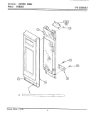 CONTROL PANEL (ECME800) Diagram and Parts List for ECME800  Maytag Microwave