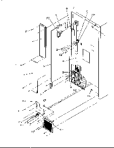 Cabinet Back Diagram and Parts List for TA18S2W-P1194503WW  Amana Refrigerator