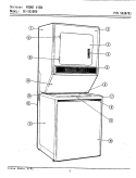 FRONT VIEW Diagram and Parts List for SG1000  Maytag Washer Dryer Combo