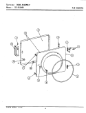 DRYER DOOR ASSEMBLY Diagram and Parts List for SG1000  Maytag Washer Dryer Combo