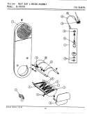 INLET DUCT & HEATER ASSEMBLY (SE1000) Diagram and Parts List for SG1000  Maytag Washer Dryer Combo