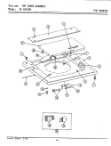 WASHER TOP COVER ASSEMBLY Diagram and Parts List for SG1000  Maytag Washer Dryer Combo