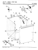 CABINET & FRONT PANEL Diagram and Parts List for SG1000  Maytag Washer Dryer Combo