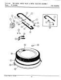 TUB COVER, WATER VALVE & WATER INJ. ASSY Diagram and Parts List for SG1000  Maytag Washer Dryer Combo