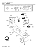CONTROL PANEL Diagram and Parts List for GDE9800  Maytag Dryer
