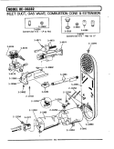 INLET DUCT, GAS VALVE, CONE & EXTENSION Diagram and Parts List for GDG382  Maytag Dryer