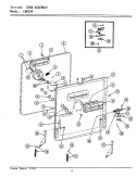 TUB SUPPORT (LEFT) Diagram and Parts List for EWU304  Maytag Dishwasher