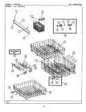 RACKS Diagram and Parts List for WC504  Maytag Dishwasher