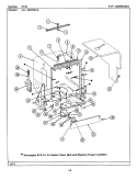 TUB Diagram and Parts List for WC504  Maytag Dishwasher