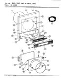 DOOR, FRONT PANEL & CONTROL PANEL Diagram and Parts List for LSG9900  Maytag Washer Dryer Combo