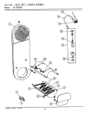 INLET DUCT & HEATER ASSEMBLY (SE9900) Diagram and Parts List for LSG9900  Maytag Washer Dryer Combo