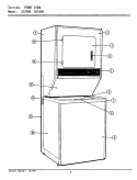 FRONT VIEW Diagram and Parts List for LSG7800  Maytag Washer Dryer Combo