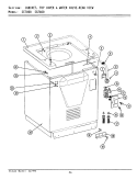 CABINET, TOP COVER & WATER VALVE (REAR) Diagram and Parts List for SE7800  Maytag Washer Dryer Combo