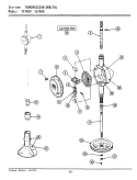 TRANSMISSION - ORBITAL Diagram and Parts List for LSG7800  Maytag Washer Dryer Combo