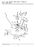 BASE, TUB BRACES, DAMPER ASSY. & TRANS. Diagram and Parts List for LSG7800  Maytag Washer Dryer Combo