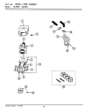 MOTOR & PUMP ASSEMBLY Diagram and Parts List for LSG7800  Maytag Washer Dryer Combo
