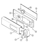 CONTROL PANEL Diagram and Parts List for W209KA  Magic Chef Washer