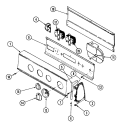 CONTROL PANEL Diagram and Parts List for LWN204A  Norge Washer