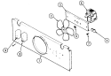 BLOWER MOTOR (COOLING) Diagram and Parts List for W2750B-C  Jenn-Air Wall Oven