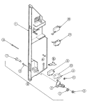 INTERLOCK SWITCH Diagram and Parts List for A9495XRB  Admiral Microwave Oven Combo