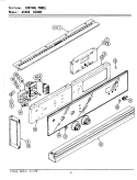 CONTROL PANEL Diagram and Parts List for W106B  Jenn-Air Wall Oven