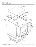 BODY Diagram and Parts List for W106B  Jenn-Air Wall Oven