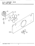 BLOWER MOTOR (COOLING) Diagram and Parts List for W106B  Jenn-Air Wall Oven