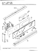 CONTROL PANEL Diagram and Parts List for W106B-C  Jenn-Air Wall Oven