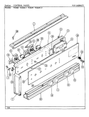 CONTROL PANEL Diagram and Parts List for W206W  Jenn-Air Wall Oven